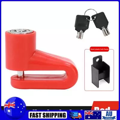 Electric Scooter Disc Brake Lock Anti Theft With Lock Frame For M365 (Red) • $8.39