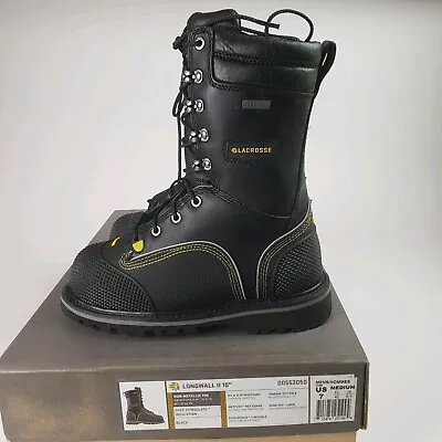 Lacrosse Longwall II 10  200G MET/NMT CSA Men's Mining Boots Size 7 M • $145