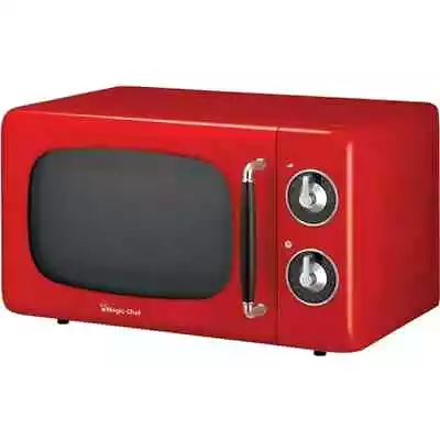 Magic Chef 0.7 Cu.Ft. 700 Watt Retro Nostalgic Countertop Microwave Oven RED NIB • $114.99