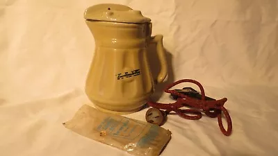 Vintage Electric Jug  Kettle Ceramic Gream • $110