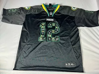 Green Bay Packers Jersey #12 Aaron Rodgers Nike Green NFL Mens Size 48 • $30