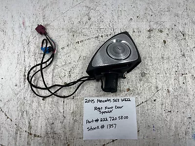 14-17 Mercedes Benz Amg S63 S65 W222 Oem Right Front Door Speaker 2227205800 • $359.99