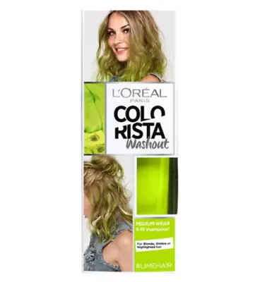 £7.99 • Buy LOreal Colorista Washout Semi Permanent Pastel Hair Dye LIME Festival Concert