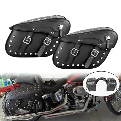 Motorcycle Side Saddle Bags Luggage  For Suzuki Boulevard M109R M50 M90 M95 C90 • $119.99