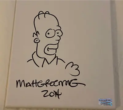 Matt Groening  The Simpsons  Signed Autographed Homer Simpson Sketch W/ COA RARE • $999.99