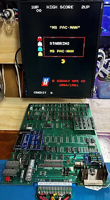 Midway Ms. PAC-MAN PCB With Normal And Fast Speed. (#830574) • $300