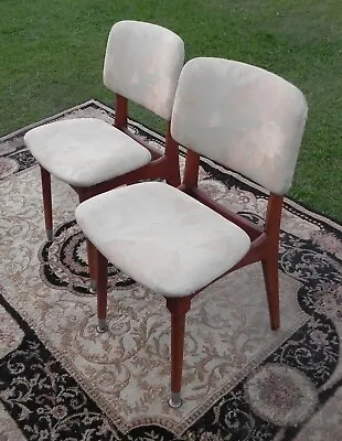 $100 • Buy Mid Century Modern Retro CRO Australian Pair Dining Chairs