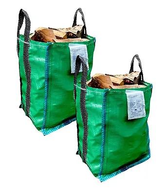 Garden Waste Bag (2 Bags) 120 L Refuse Large Heavy Duty Green Sack Grass Leaves • £12.99