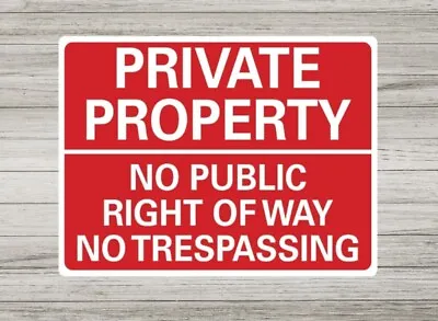 Metal Signs Private Property Sign Health And Safety Metal Sign Plaque Tin  • £4.75