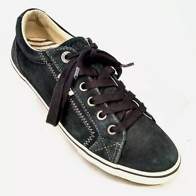 TAOS Retro Star Shoes Women's Black Suede Lace-up Fashion Sneakers US 7 • $25.50