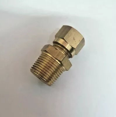 Male Imperial Compression Fittings Full Range Bsp Brass 1/8  Bore To 1/2  Bore  • £4.99