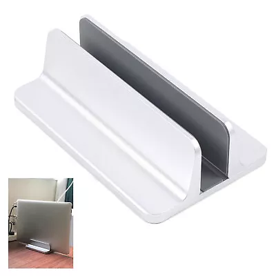 Aluminum Desk Vertical Laptop Stand Holder Adjustable Bracket For MacBook • £13