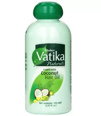 2 Pack Dabur 150ml Vatika Coconut Enriched Hair Oil W/ Amla Henna Lemon • $14