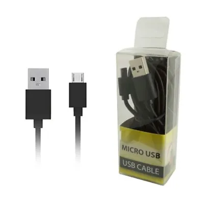 Black USB Sync Data & Charger 5 Feet Long Cable Micro-USB Connector Cord Wire • $7.72