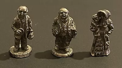 '94 I.R.S. Pewter Set China Vintage Collectible Miniatures (Lot Of 3) • $11