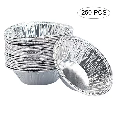 £7.95 • Buy 250*Egg Tart Mold Disposable Foil Trays Muffin Cases Egg Tart Tins Mince Pie Set