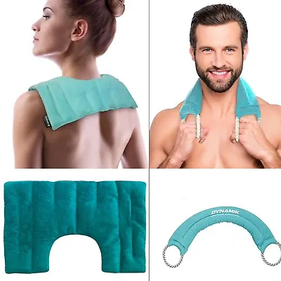 Neck Silica Bead Moist Heat Pack For Neck Pain Relief Microwavable Neck Wrap • £7