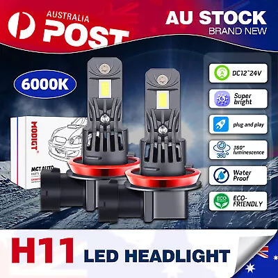 H11 H8 H9 LED Headlight Globe Bulbs High/Low Beam For TOYOTA PRADO 150 2009-2012 • $52.05