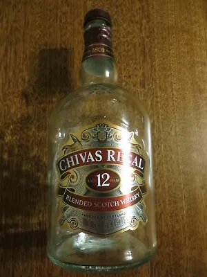 Empty Chivas Regal 12 Years Old 1000ml / 1 Litre Bottle | Free Postage • $19.99