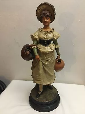 Johann Maresch Statue/Figurine Woman With Basket And Jug JM 6158 • $250