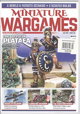 MINIATURE WARGAMES Issue 459 (July 2021) Magazine Rules Miniature Hobby Games • $9.99