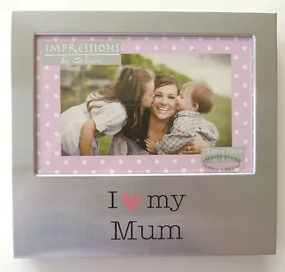 Impressions By Juliana Brushed Aluminium Photo Frame I 'Heart' My Mum New Boxed • £4.95