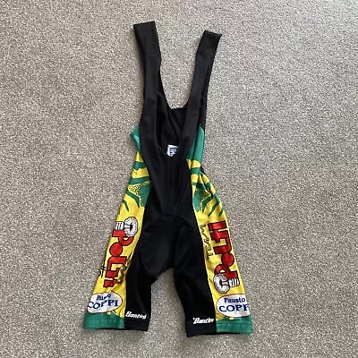 £10 • Buy Cycling Bib Shorts Vest Size S Mens Fausto Coppi Santini Team Polti