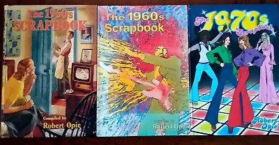 £13.99 • Buy SET Of 3 Robert Opie Scrapbooks 1950s, 1960s And 1970s Hardback Books (Dementia)