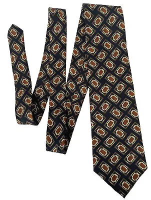 Bert Pulitzer Black Ancient Madder Silk USA Made Neck Tie Necktie 3.75  56.5  • $8.99