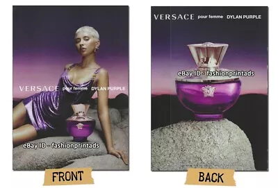 VERSACE Fragrances 2-Page Magazine PRINT AD 2022 2023 IRIS LAW Legs Thighs • $8