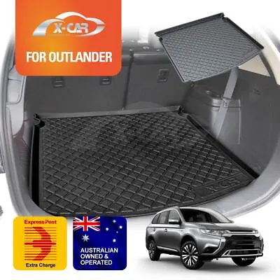 Cargo Trunk Rubber Mat Boot Liner For Mitsubishi Outlander 2012-2021 ZJ ZK ZL • $59.95