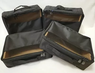 Protege Travel Packing Cubes Luggage Organizing 4PC Set 12  Black Zip Mesh • $18