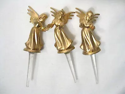 Vintage Christmas Cupcake Picks Angels Lot Of 3 • $6