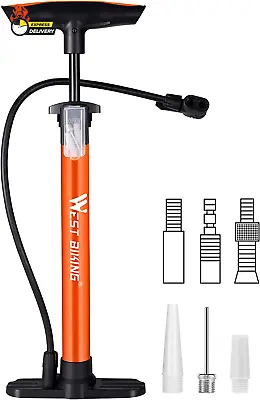 Bike Air Pump 160 PSI Portable Bike Tire Pumps With Schrader And Presta Valve  • $17.30