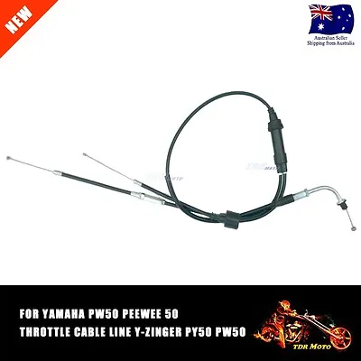 Yamaha PW 50 PW50 Throttle Gas Accelerator Cable Peewee 50 PY50 Kids Dirt Bikes • $14.95