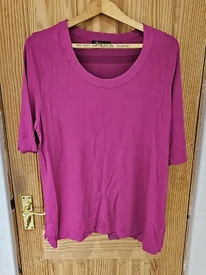 Kasbah Round Neck Top Pink. UK 16/18. T-Shirt. Excellent Condition • £7.99