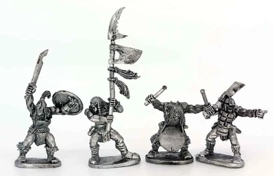 £8.50 • Buy Half Orc Command X4 28mm Unpainted Metal Wargames