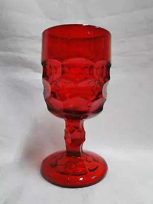 Viking Georgian Ruby Red 6900: Wine Glass 5 1/8  Tall • $7.99