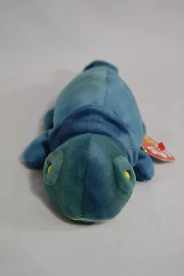 TY Beanie Baby - RAINBOW The Chameleon (dark Blue) (9 Inch) 1997 PVC Pellets T26 • $5.50