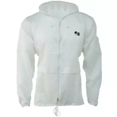 Bowls Lawn Bowling Kagool Cagoule Unisex Hooded Rain Jacket - White • £9.95