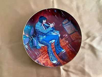 Elvis In Concert Las Vegas Royal Orleans 8  Collector Plate 1984 • $19.99