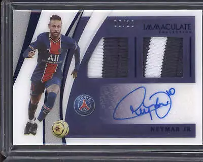 $1199 • Buy Neymar Jr 2020-21 Panini Immaculate Gold Dual Swatch Autographs 9/10