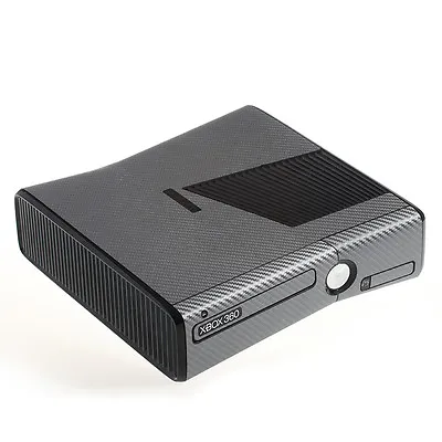 Textured Grey Carbon Fibre Effect  XBOX 360 Slim Decal Skin Sticker Cover Wrap  • $14.93