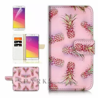 Tropic Pineapple  TPU Phone Wallet Case Cover For Optus X Start 2 - 31198 • $13.99