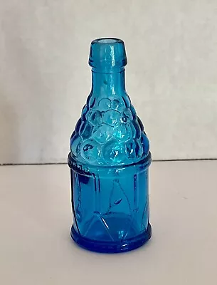 Wheaton Miniature Teal Blue Grapes Bottle 3  Excellent Condition • $5.75