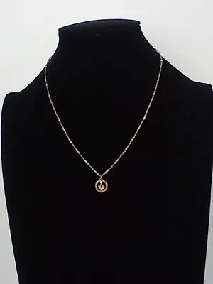 Antique 9ct Gold Masonic Compas Pendant & Chain • £149.99
