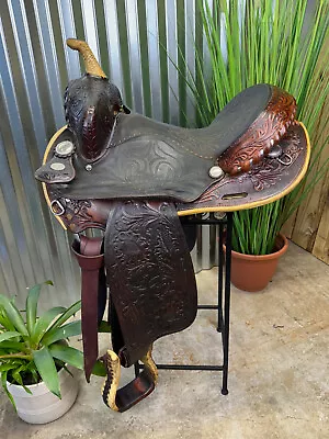 14  CIRCLE Y Bill Power Pro Racer Western Barrel Racing Saddle • $495