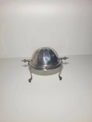 £29.11 • Buy Vintage Silver Plated Butter / Caviar Roll  Dish Made In England