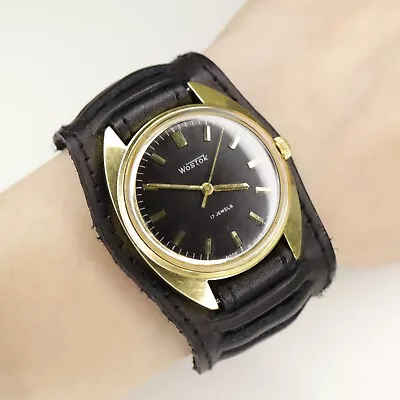 Vintage Vostok (Wostok) Men's Wristwatch 17 Stones Cal2209 Gold Plated USSR • $107.36