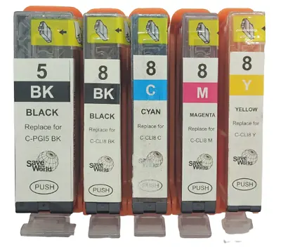 Non-OEM Compatible Ink Cartridges Alternative For Canon PGI 5 CLI 8 • £2.50